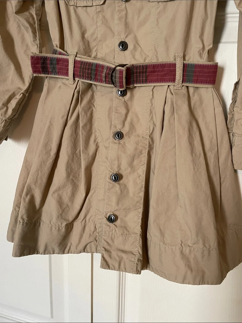 Toddler Girls’ Ralph Lauren Button-Front Belted Trench Dress